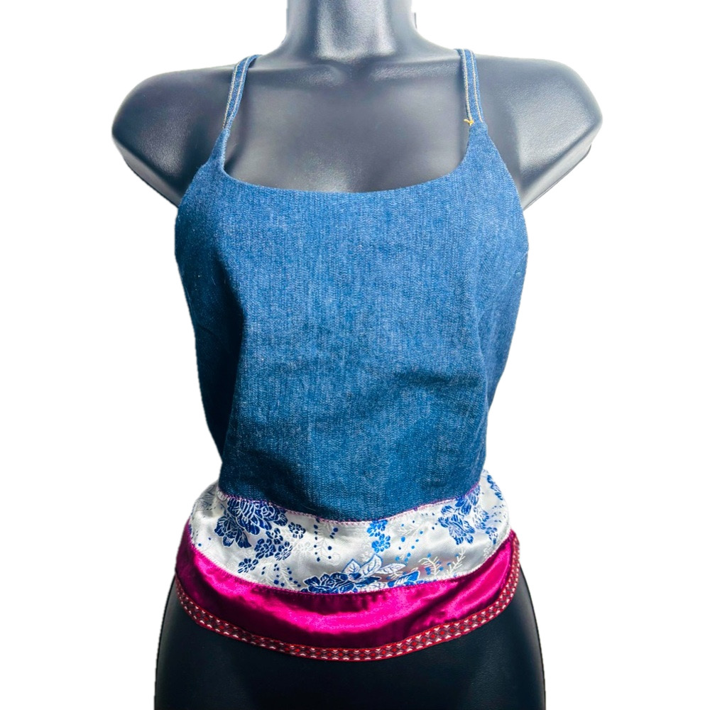 Denim Blue Spaghetti Strap Camisole